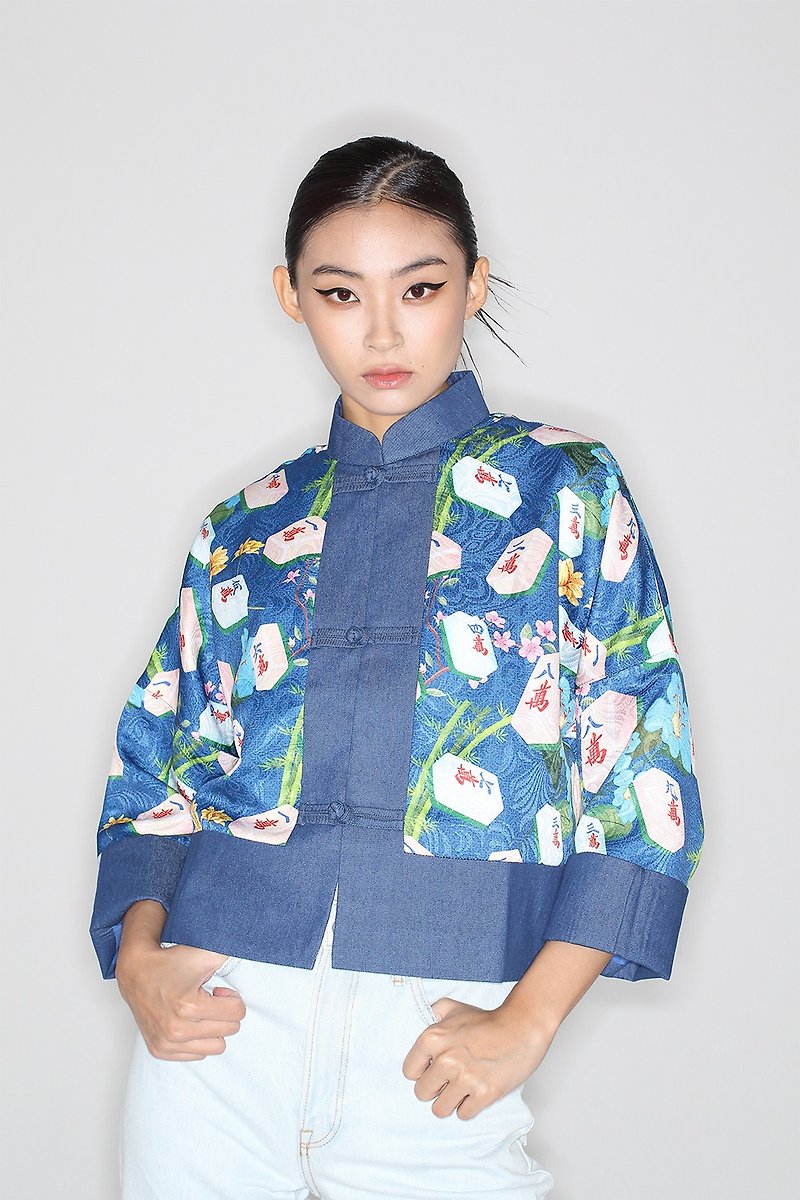 Yi-ming 2022 全新麻雀外套 - 女西裝外套 - 棉．麻 