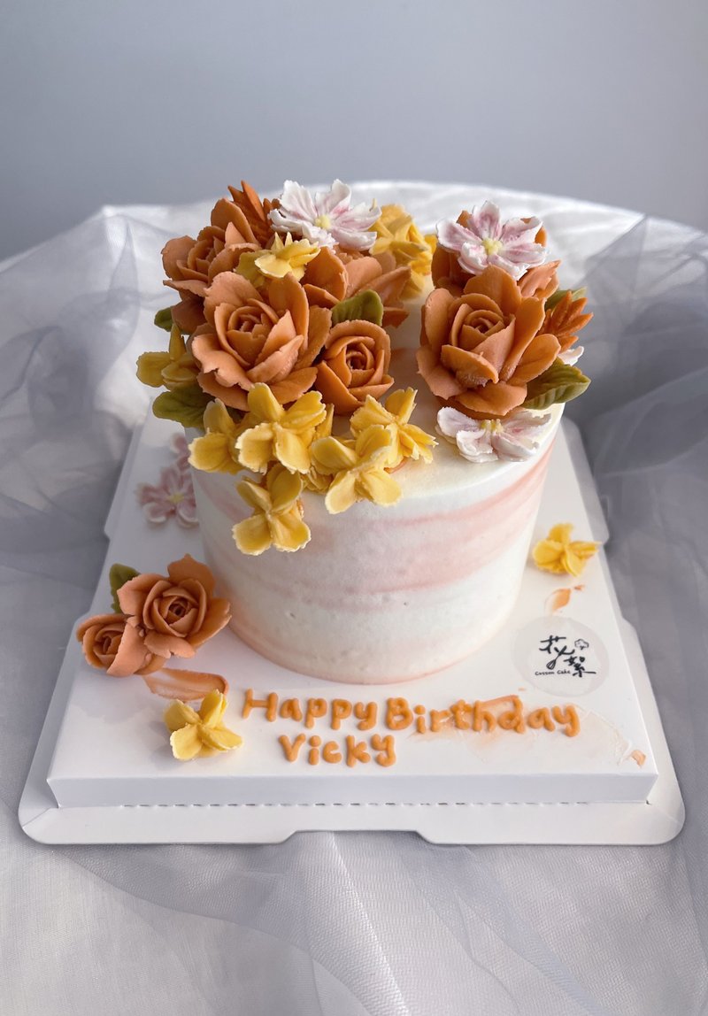 [Customized] Korean-style decorated cake - Cake & Desserts - Fresh Ingredients 