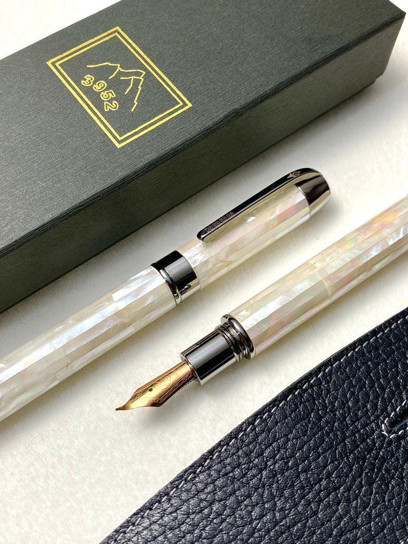 3952老山羊-大鵬灣 珍珠母貝 玫瑰金書法鋼尖鋼筆 - 鋼筆 - 其他材質 