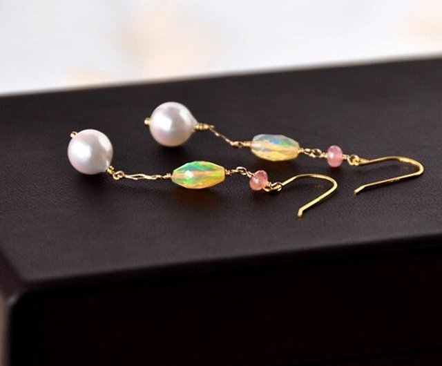 Sleek Hanging White Real Pearl Earrings – My Pearls-bdsngoinhaviet.com.vn