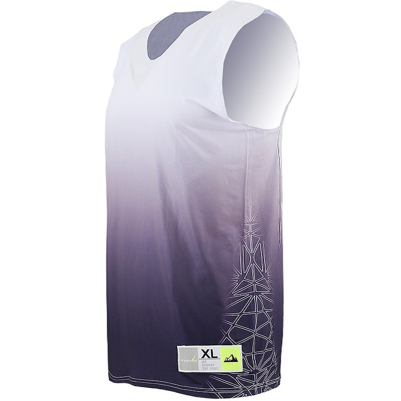 Tools Gradient Sublimation Basketball Wear #紫#篮球上衣 - Men's Sportswear Tops - Polyester Purple