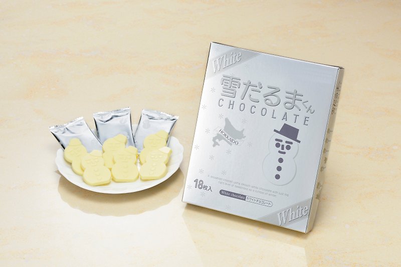 【Shiroi Koibito】Snowman Chocolate (White Chocolate) - ช็อกโกแลต - วัสดุอื่นๆ 