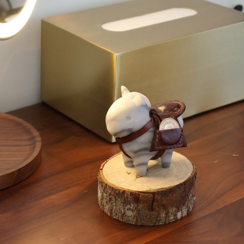 石來運轉 馬上有錢  Marble Lucky Pony - 擺飾/家飾品 - 石頭 白色