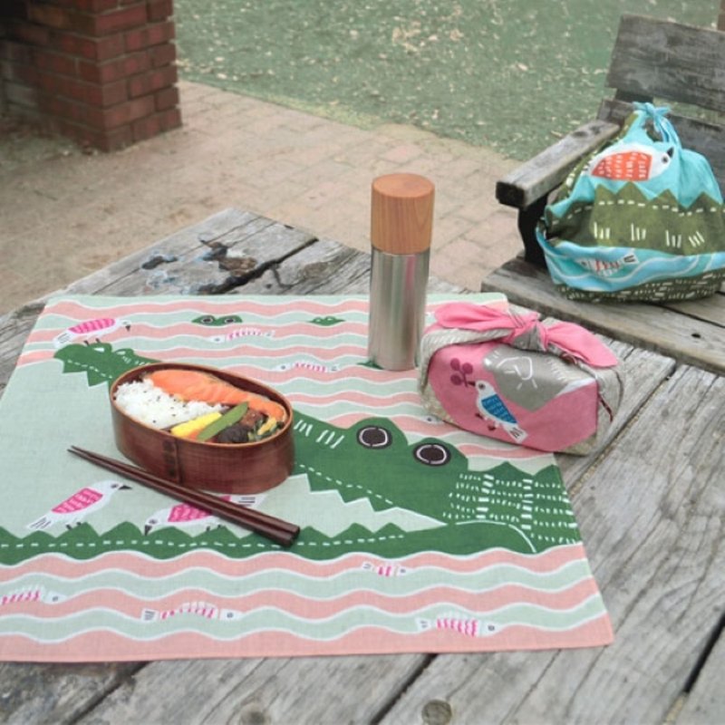 【新品】京都風呂敷包巾-katakata 中巾-鱷魚(有機棉) - 其他 - 棉．麻 