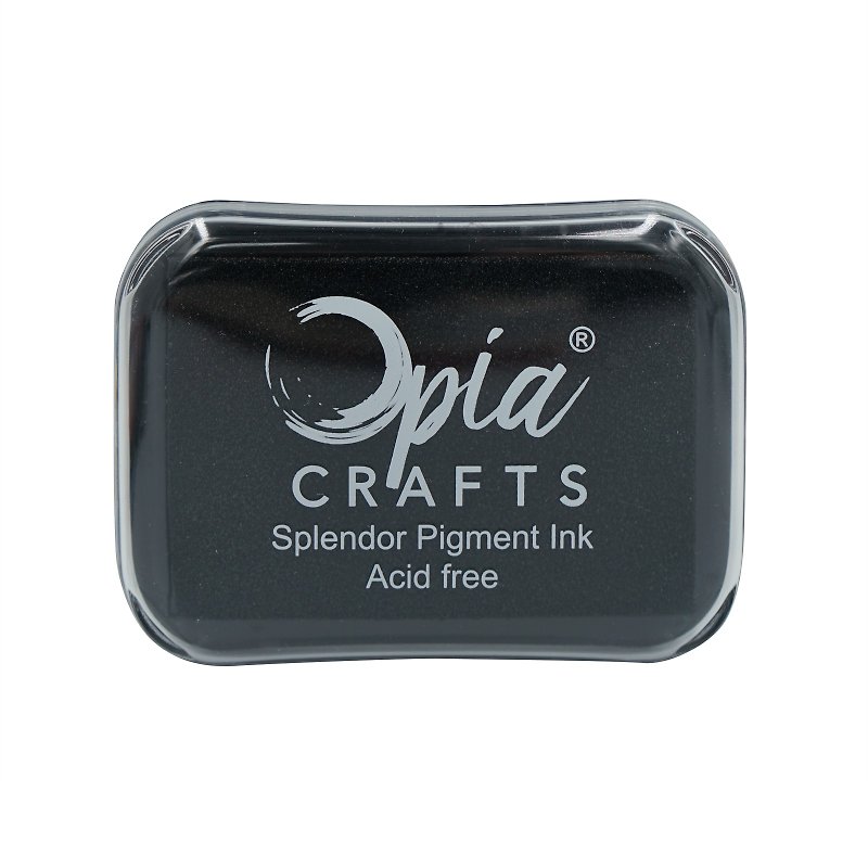 OPIA quick-drying oil-based stamp pad. Black