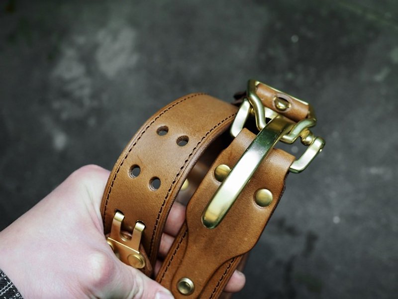 HEYOU Handmade - The Ranger Belt - Belts - Genuine Leather Brown