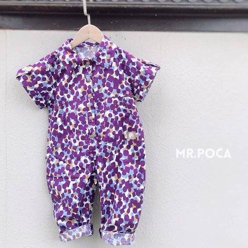 波卡先生 Mr.poca 紫幾何 - 阿弟襯衫工作褲