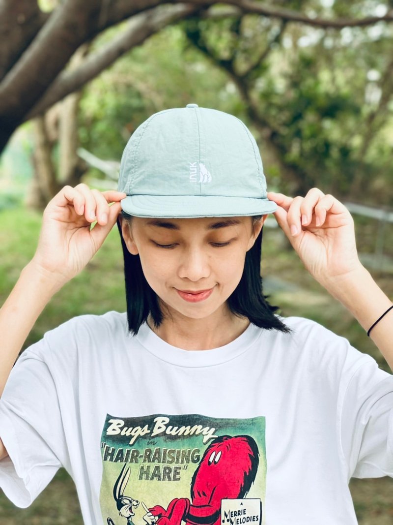 機能造型小帽  灰藍 - 帽子 - 聚酯纖維 藍色