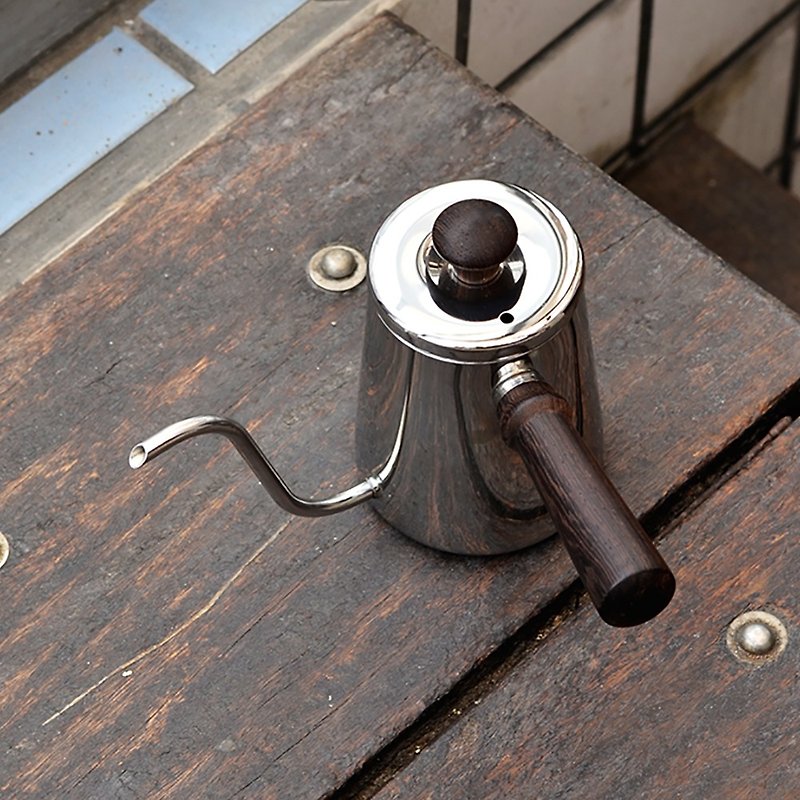 Hand brewing pot/thin mouth pot丨Kono Ryu Kyusu pot-350ml - เครื่องทำกาแฟ - สแตนเลส สีเงิน