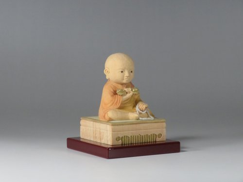木彫り弘法大師童仏2406 stha Hotokeya Sakai｜擺飾/家飾品人氣
