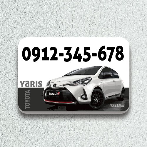 CreASEnse 創感品味 攜帯電話ケース TOYOTA YARIS|送人自用|汽車路邊臨停神器|暫停臨時停車牌|CPK35