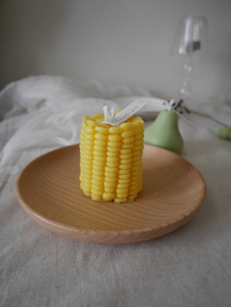 Vegetable and Fruit Corn Candle | Natural Soy Scented Candle - Candles & Candle Holders - Wax Yellow