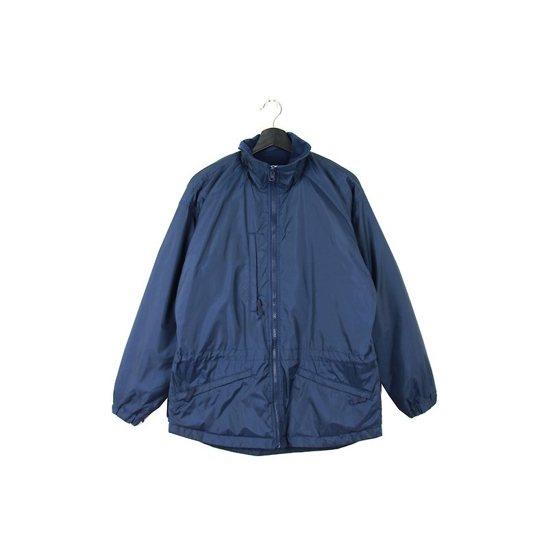 Back to Green :: windbreaker cotton jacket Columbia dark blue / men and women can wear // Vintage outdoor (CO-06) - Men's Coats & Jackets - Polyester 