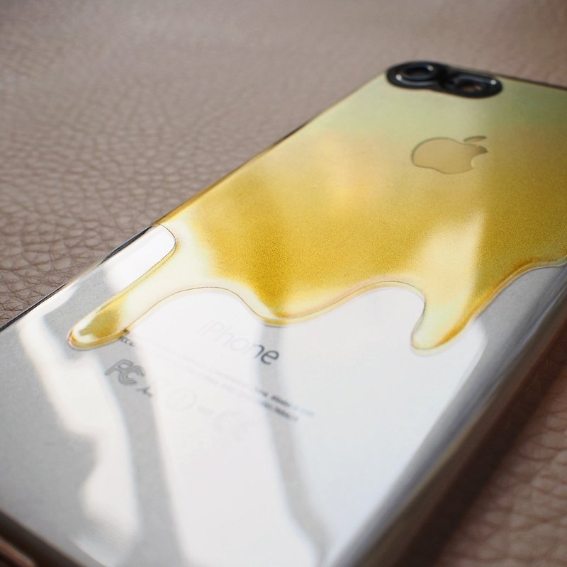 蜜糖滿溢- 防摔透明軟殼- iPhone 14, pro至iPhone SE,Samsung - 手機殼/手機套 - 橡膠 黃色