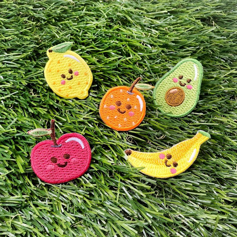 Embroidered Patch  Cute Fruit Series (Ten Designs) - Stickers - Thread 