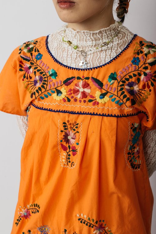 メキシカン刺繍ドレス.メキシカン民族衣装【初恋販売店