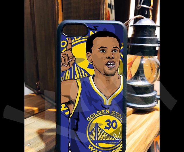 CURRY Warriors NBA Hand Painted Custom Phone Case iPhone 14 13 12 11 X 8 7  - Shop chicshop8 Phone Cases - Pinkoi