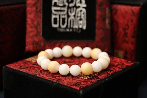TIBUKKYO德榕藏品 天然全玉化硨磲 10mm 佛珠念珠 客製化串珠設計 手鍊 手環 飾品
