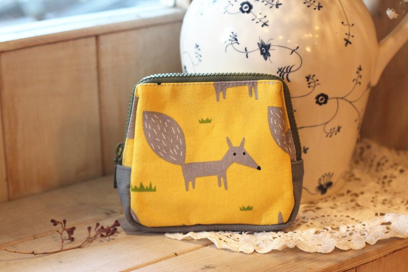 Handmade Handmade. Little Fox. Pocket bag - Coin Purses - Cotton & Hemp 