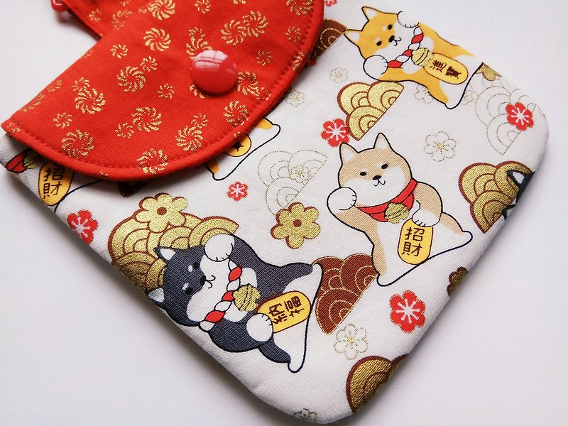 Lucky Fortune Nafu red envelope storage bag New Year special red envelope with red bag - อื่นๆ - ผ้าฝ้าย/ผ้าลินิน หลากหลายสี