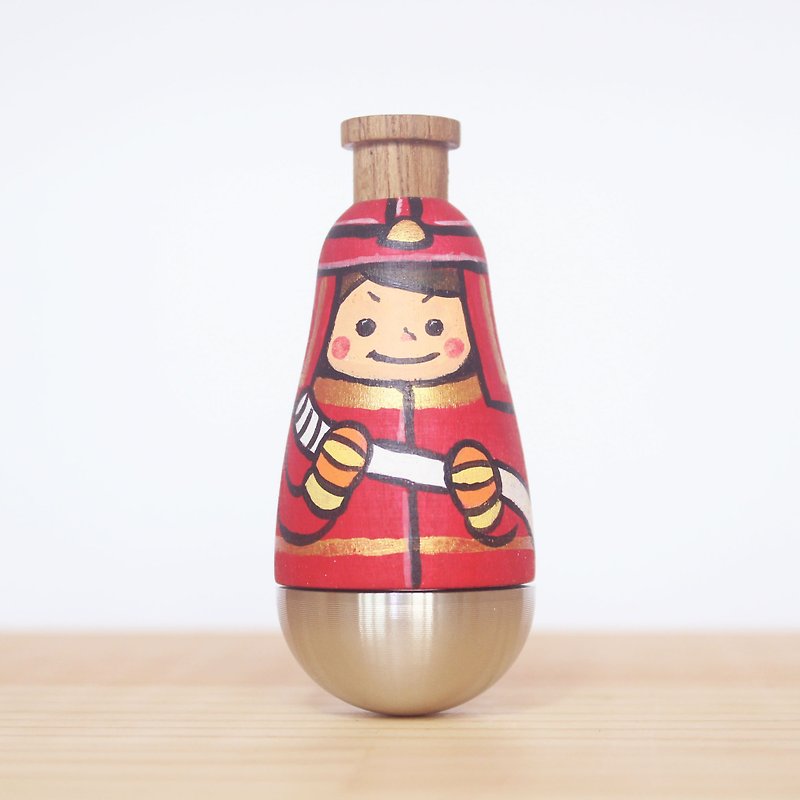 Wen Sendi – Fire Fighting Hero KAZOO KAZOO doll - กีตาร์เครื่องดนตรี - ไม้ สีแดง
