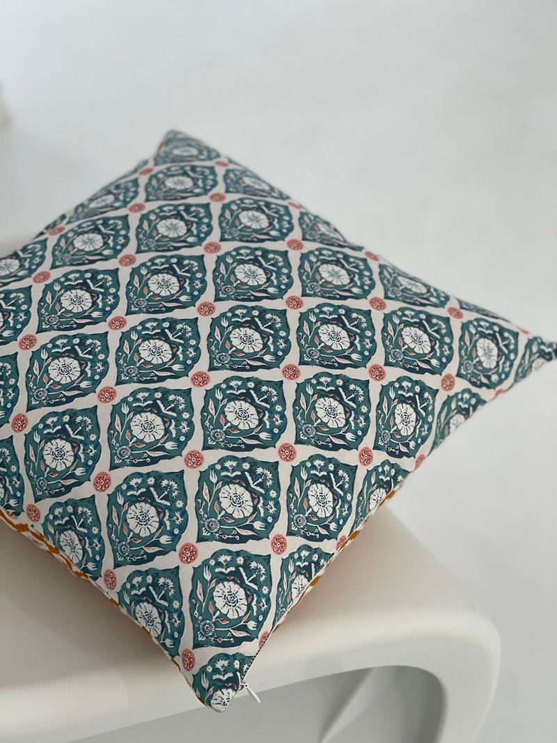 Designer Handmade Pillow Classic Double Sided Contrast Color Design - Pillows & Cushions - Cotton & Hemp 
