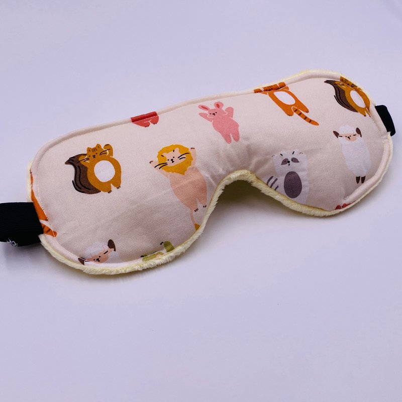 Animals say hi comfortable eye mask to exchange gifts - Eye Masks - Cotton & Hemp Multicolor