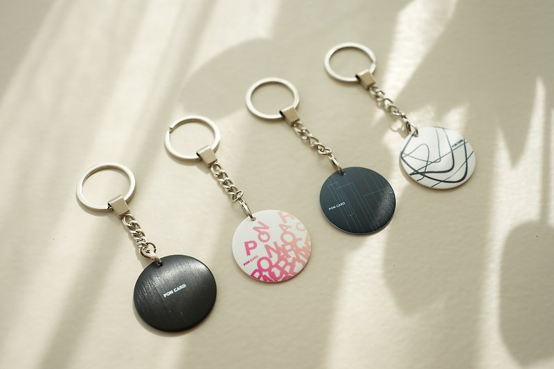 Card keychain - no customization (please note the style) - Gadgets - Plastic Black
