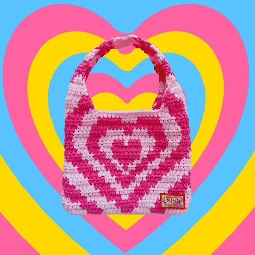 Oh la la Heart Knit Bag