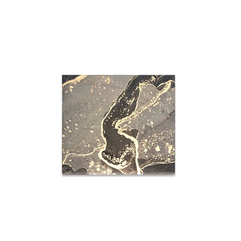 客製化禮物 MASKfolio S 口罩套 Abstract - Grey/Gold - 口罩/口罩收納套 - 紙 