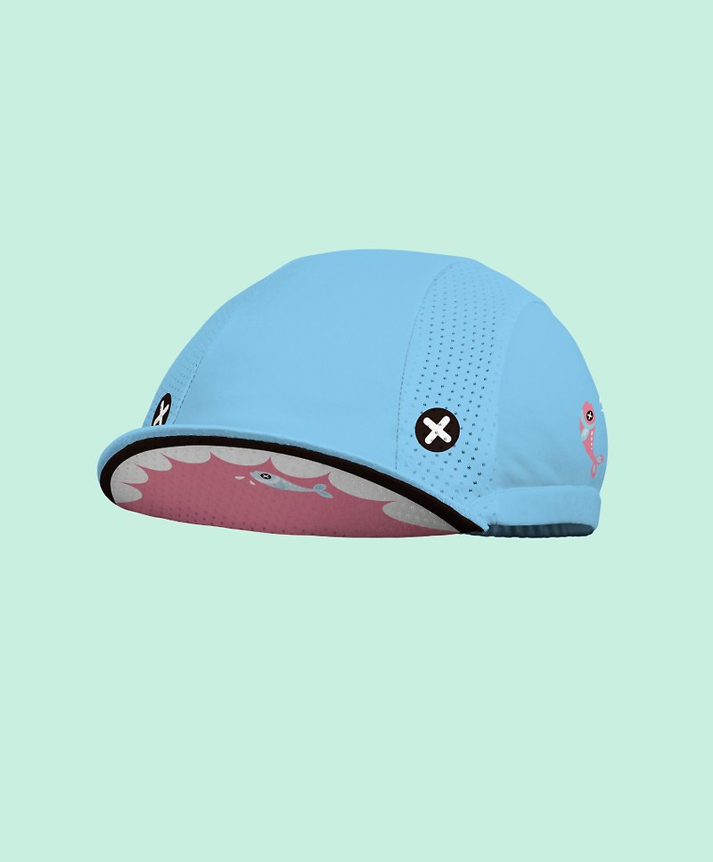 TT Cap-Blue Hungry Fish - หมวก - เส้นใยสังเคราะห์ 