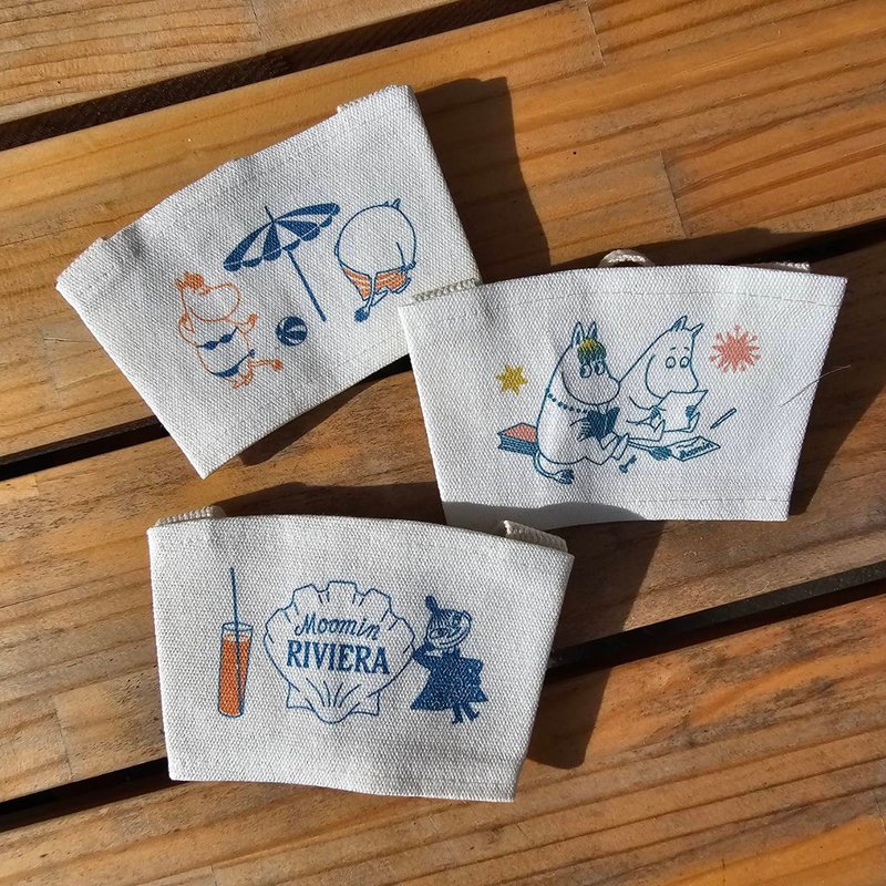 MOOMIN授權 | 飲料袋 (白) 多款可選 - 飲料提袋/杯套 - 棉．麻 