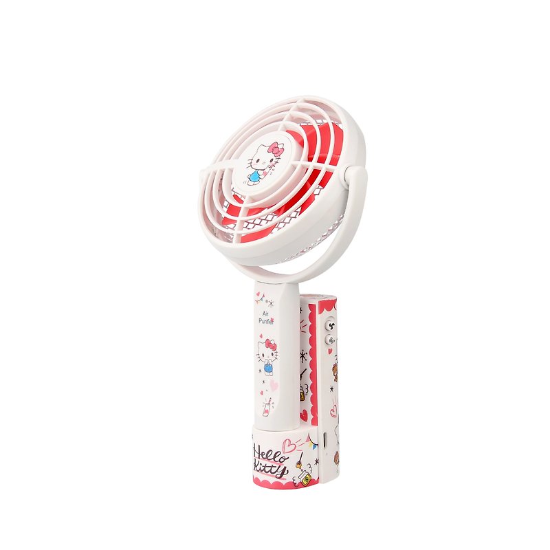 負離子空氣淨化器手提風扇 - Hello Kitty - 電風扇 - 塑膠 白色
