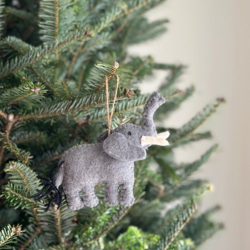クリスマス ツリー オーナメント 3 セット ゼブラ ゾウ キリン