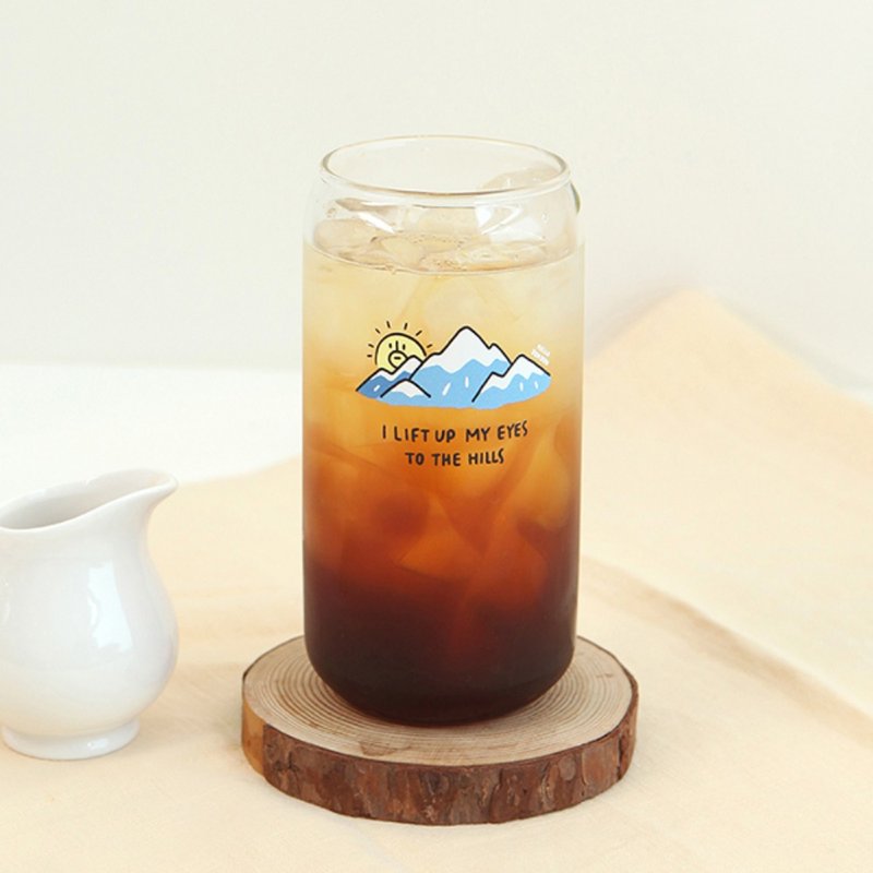 Can造型系列 玻璃杯550  03.Dun Dun - 咖啡杯/馬克杯 - 玻璃 白色