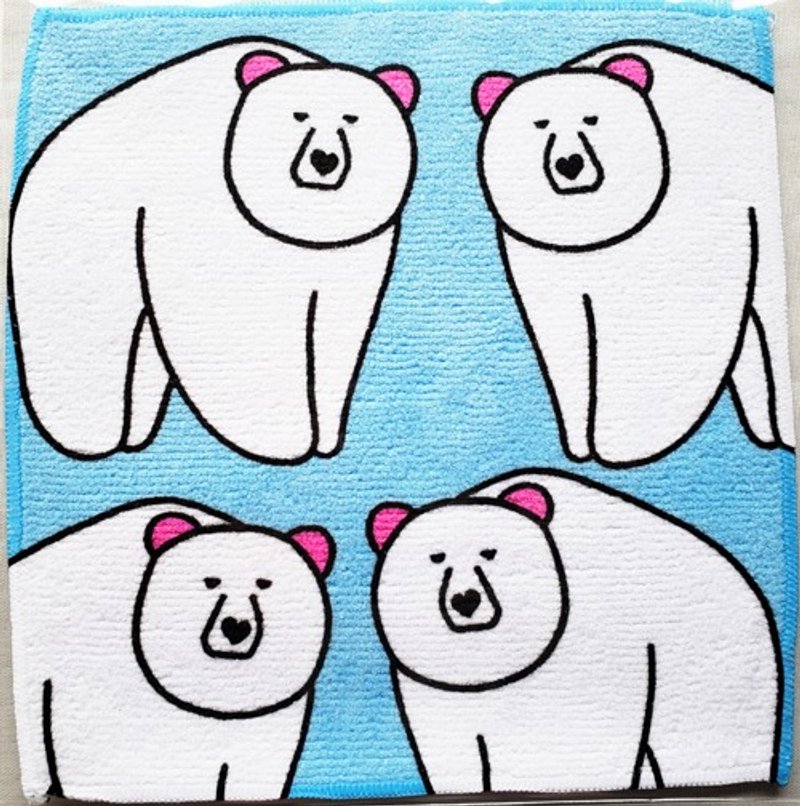 Heart Bear Handkerchief - Other - Other Materials Blue