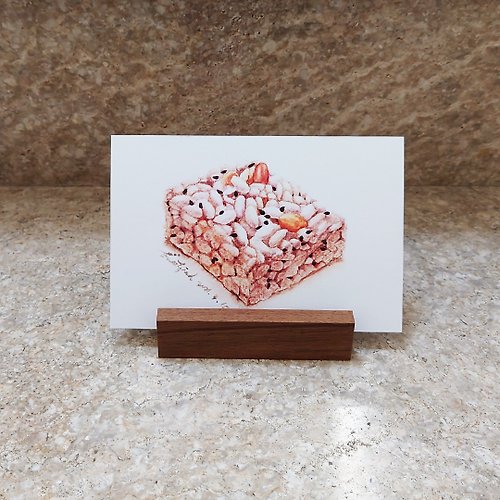 香魚療癒食堂 爆米香－美食明信片/食物明信片/美食卡片/食物卡片