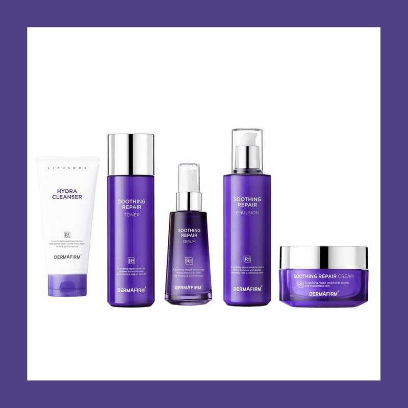 【Dermafirm】R4 紫蘇舒緩修護系列 (五件組) - 保養/沐浴旅行組 - 其他材質 