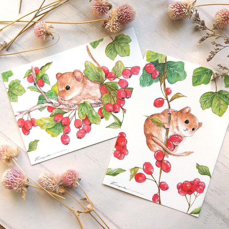 Cute vole postcard - Cards & Postcards - Paper 