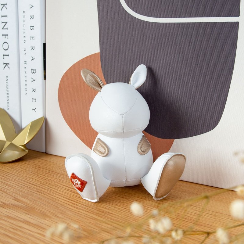 【ペーパーウェイト】福到兔 Rabbit Dafi レザーオブジェ | 開運招福 干支ギフト - 置物 - 合皮 多色