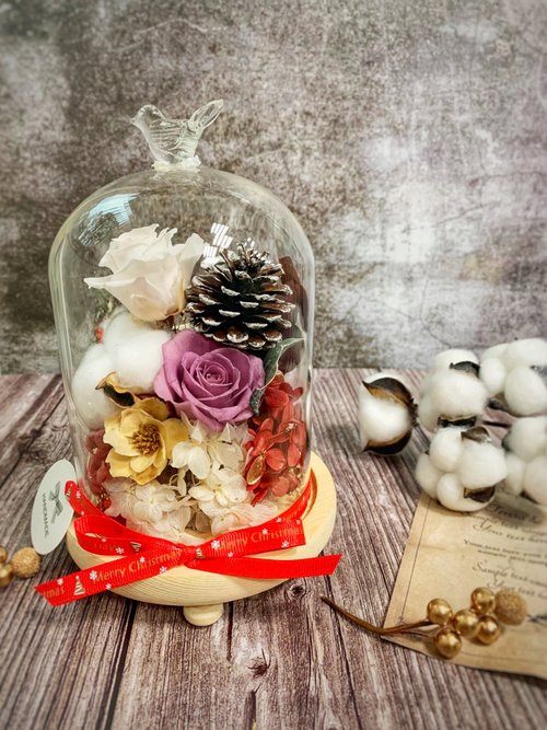 Kaza Lamour 花藝. 研究室 KL不凋花玻璃罩盅