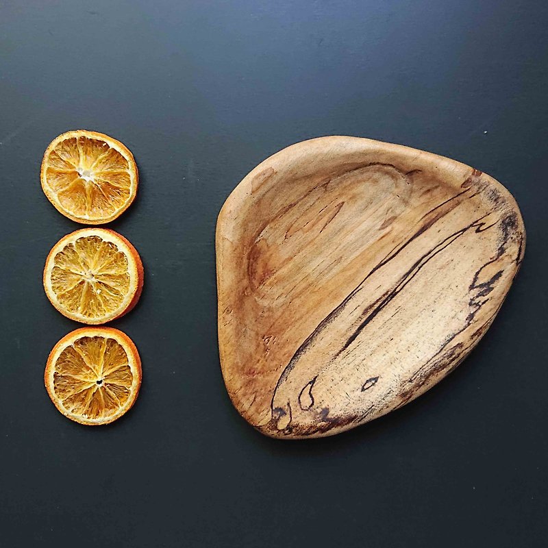 Hand-made shallow dish Araucaria - Plates & Trays - Wood Multicolor