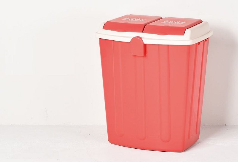 Japan Natura pallet two sorting flip-top trash can 75L-four colors available - ถังขยะ - พลาสติก 