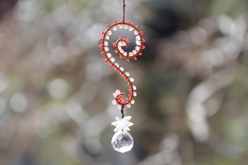 Arabesque suncatcher red pink - อื่นๆ - แก้ว สีแดง