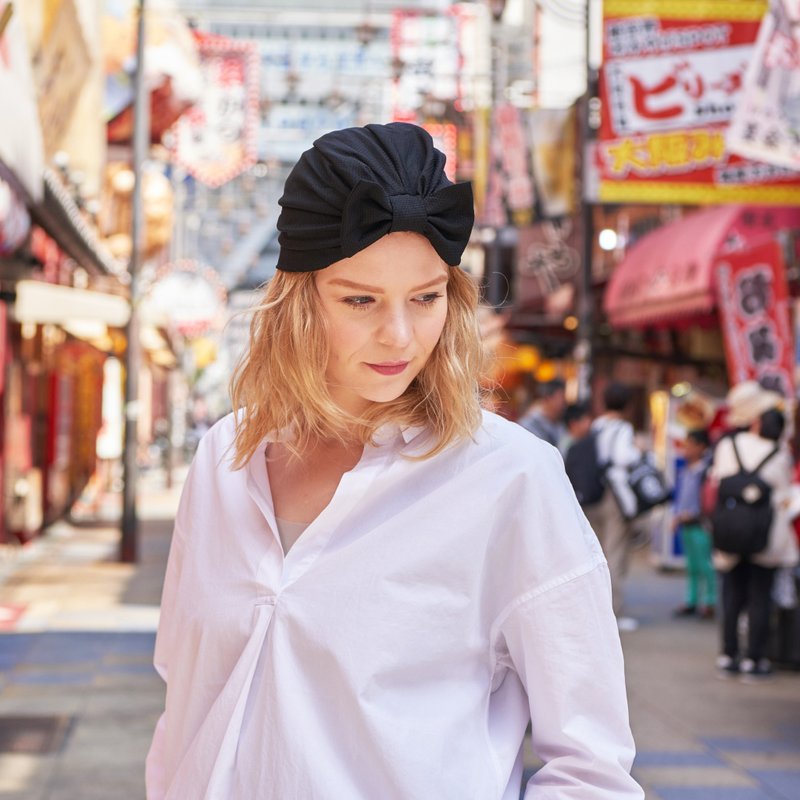 デザイン リボン ROAST ライン ワッチ #TR - 帽子 - 聚酯纖維 黑色