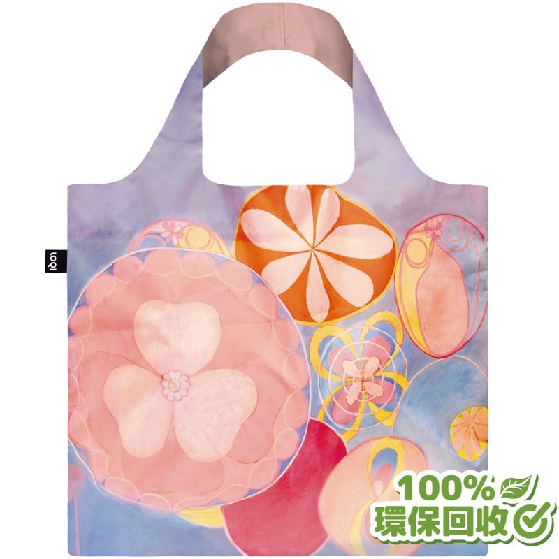 LOQI environmentally friendly material shopping bag-Childhood (no buckles, no hidden pockets) - Handbags & Totes - Eco-Friendly Materials Pink