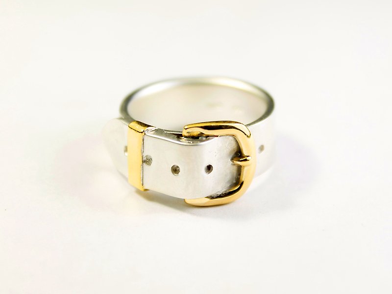 Belt Ring cute SV 8mm - แหวนทั่วไป - โลหะ สีเงิน