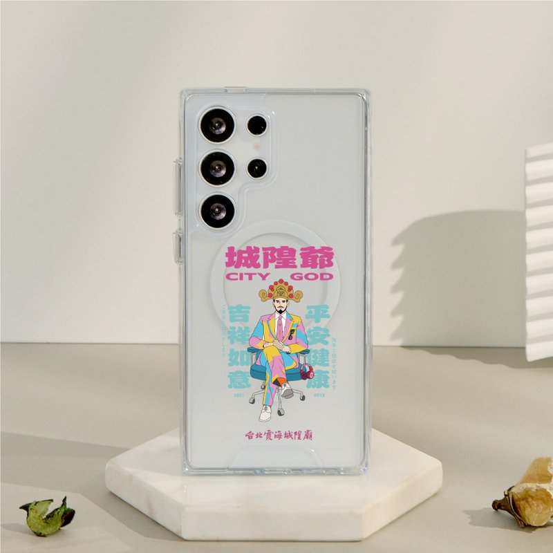 霞海城隍廟城隍爺防摔透明SAMSUNG手機殼 - 手機殼/手機套 - 塑膠 多色
