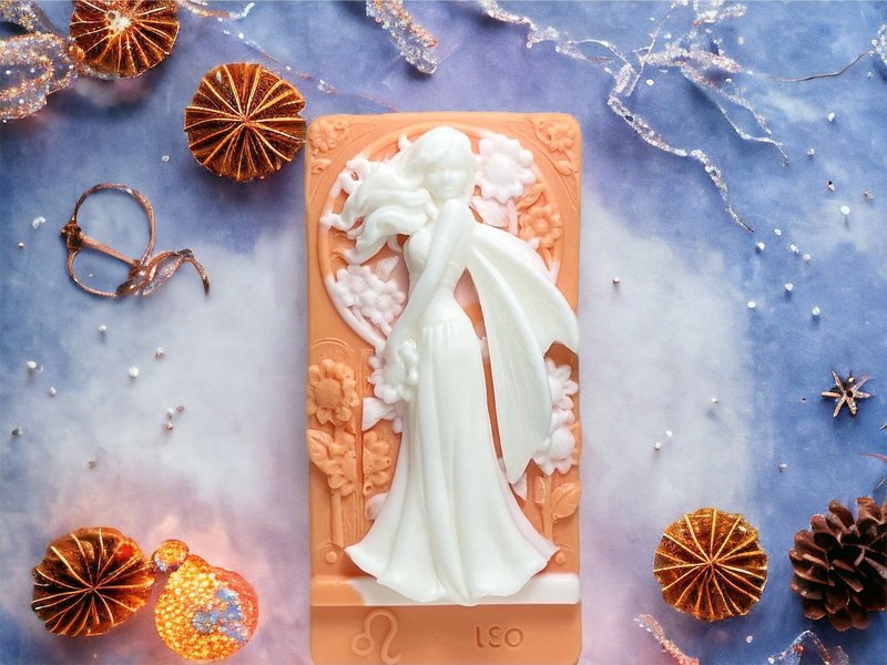 Fast shipping 12 constellation flower fairy (Leo) essential oil fragrance handmade soap first choice for birthday gifts - Soap - Other Materials 
