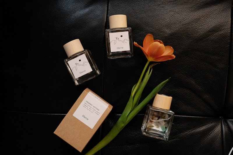 Crystal mineral diffuser bottle - Fragrances - Concentrate & Extracts Brown